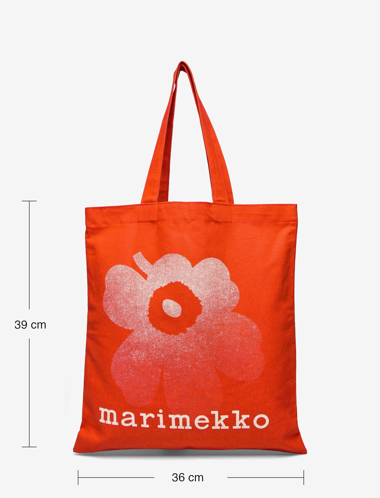Marimekko - VANKKA UNIKKO PLACEMENT - torby tote - red, off white - 5