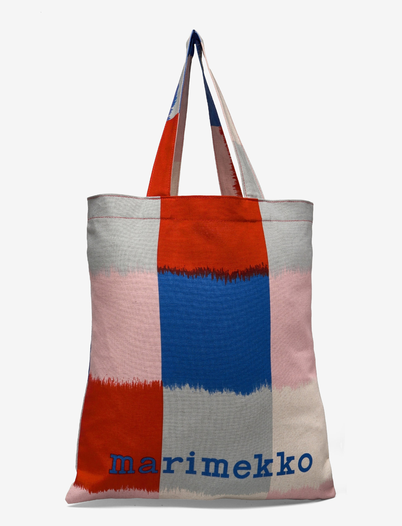 Marimekko - VANKKA OSTJAKKI PLACEMENT - tote bags - light pink, blue, red - 0