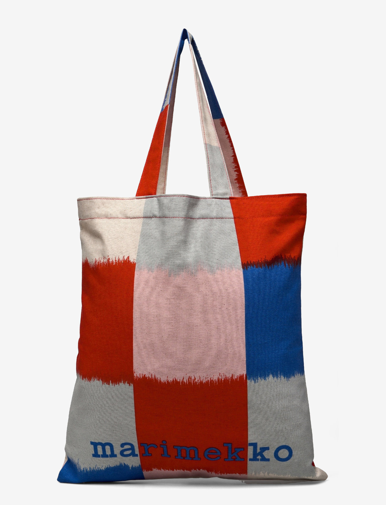 Marimekko - VANKKA OSTJAKKI PLACEMENT - tote bags - light pink, blue, red - 1