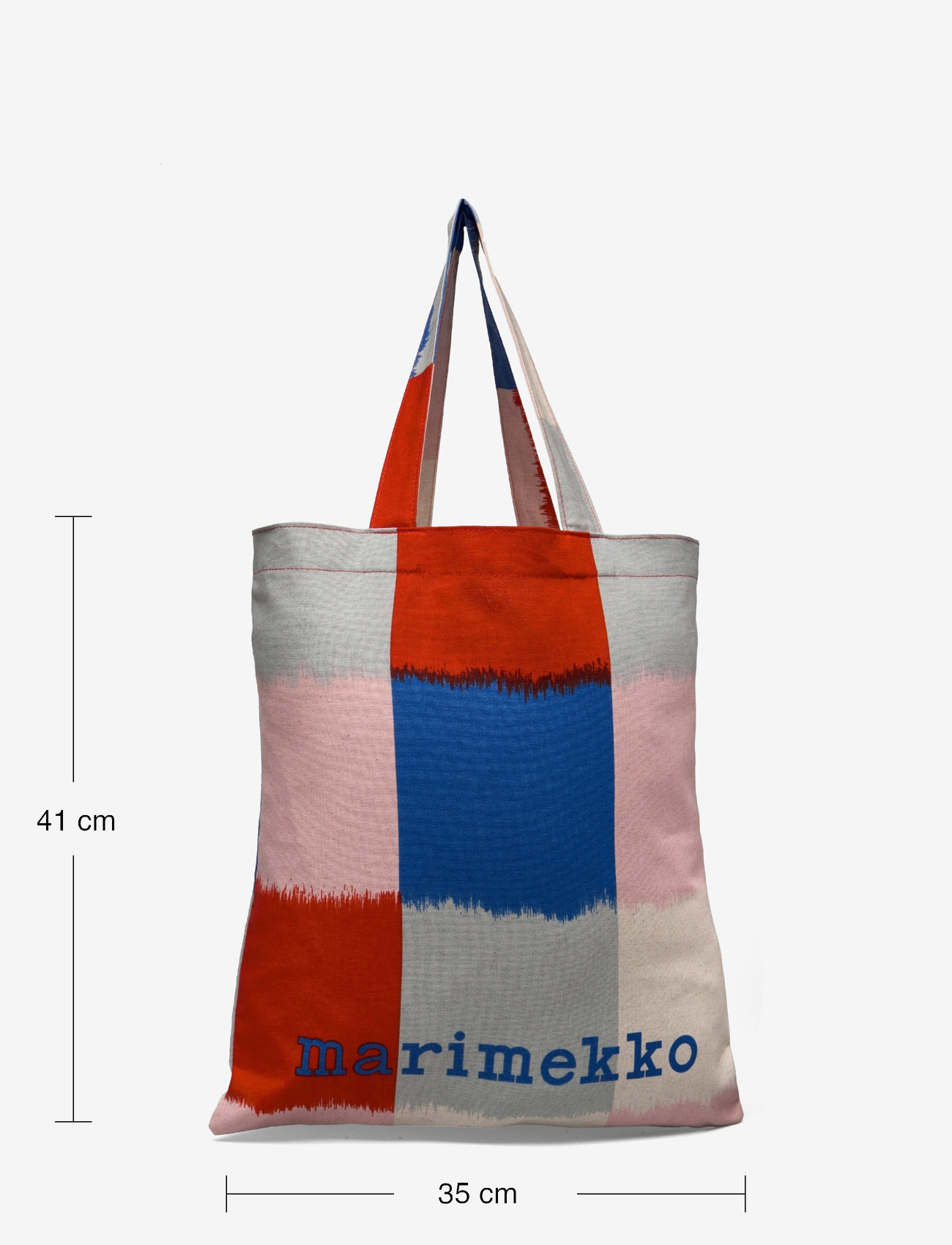 Marimekko - VANKKA OSTJAKKI PLACEMENT - tote bags - light pink, blue, red - 4