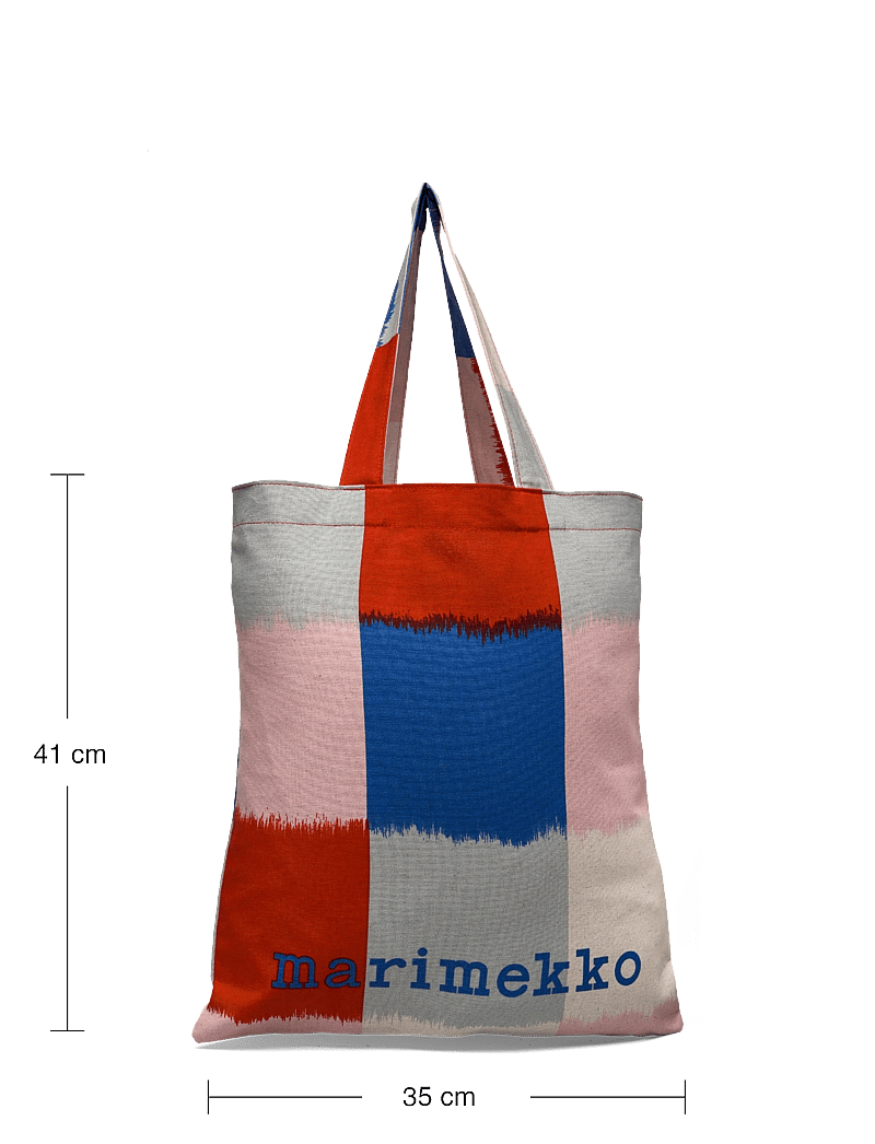 Marimekko - VANKKA OSTJAKKI PLACEMENT - pirkinių krepšiai - light pink, blue, red - 5