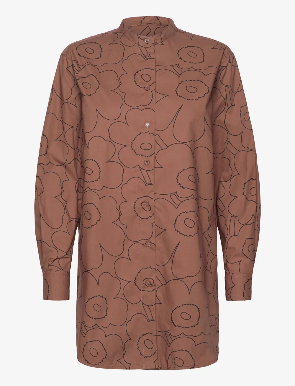 Marimekko - ROHKEA PIIRTO UNIKKO - langærmede skjorter - dark brown, black - 1