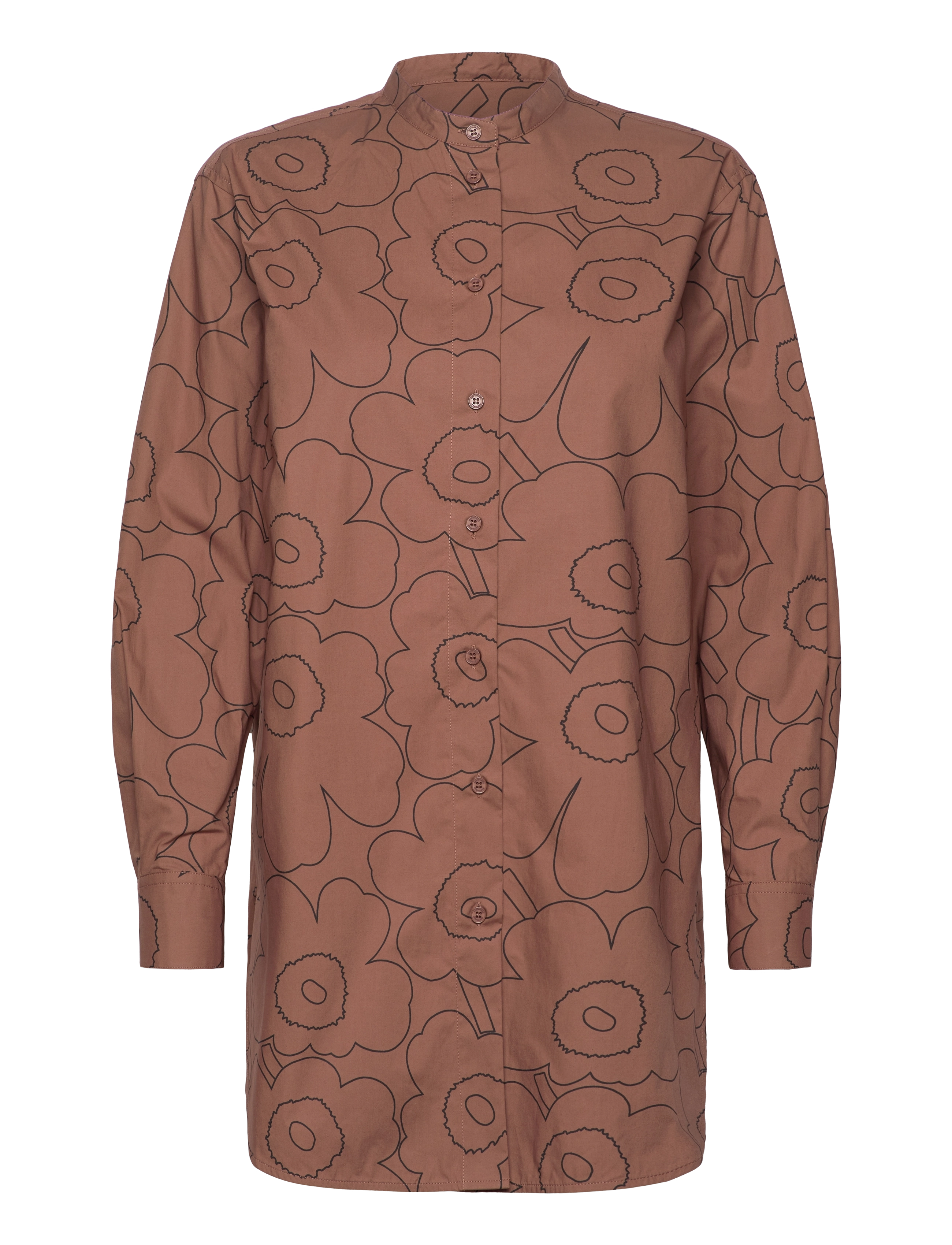 Marimekko ROHKEA PIIRTO UNIKKO - Tøj - DARK BROWN, BLACK / brown