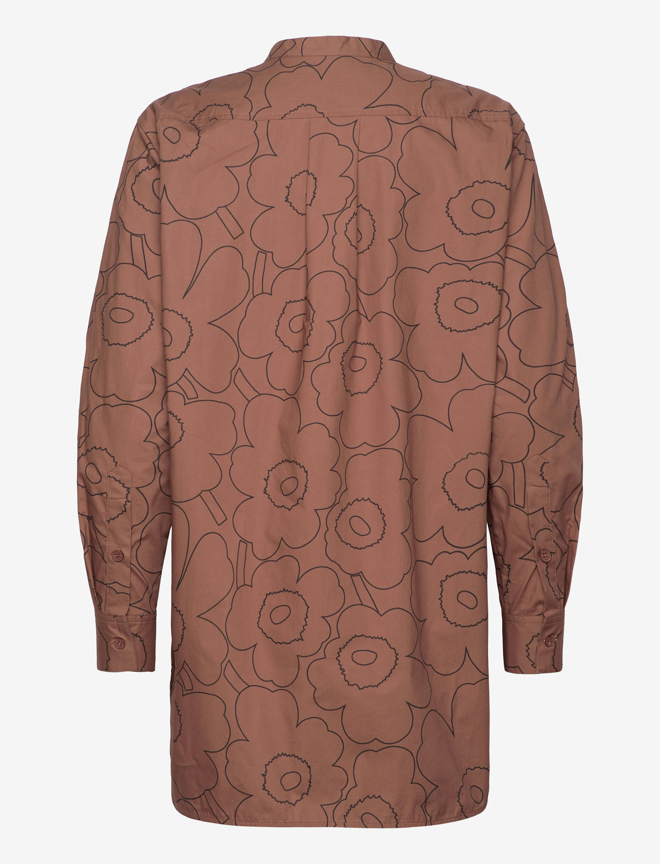 Marimekko - ROHKEA PIIRTO UNIKKO - langärmlige hemden - dark brown, black - 2