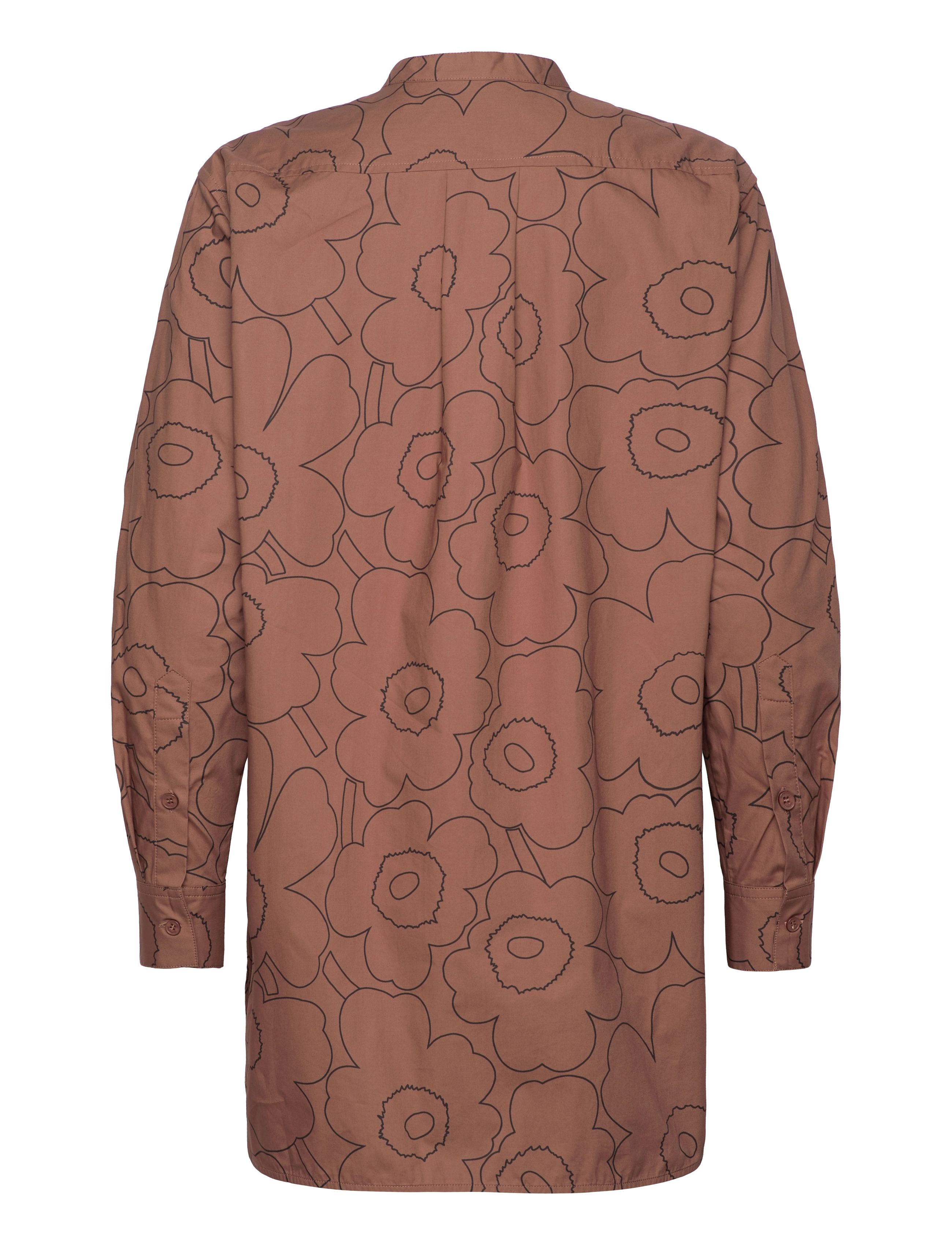 Marimekko - ROHKEA PIIRTO UNIKKO - long-sleeved shirts - dark brown, black - 2