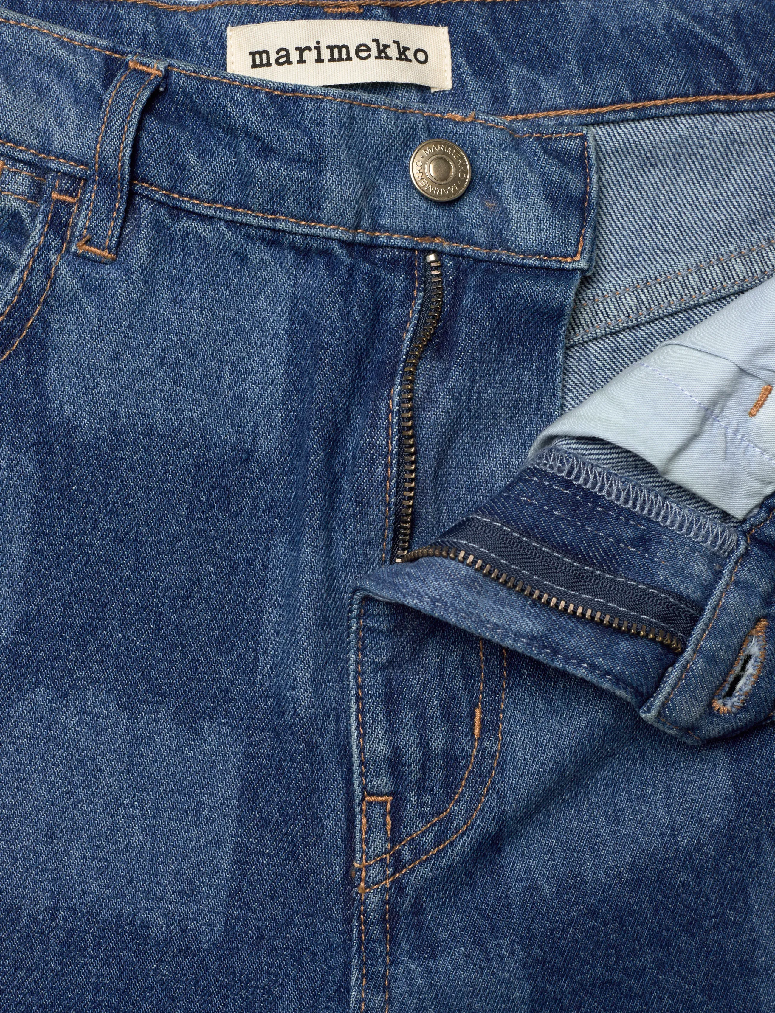Marimekko - MARIDENIM BARREL JÄKÄLÄ L - straight jeans - mid indigo - 3