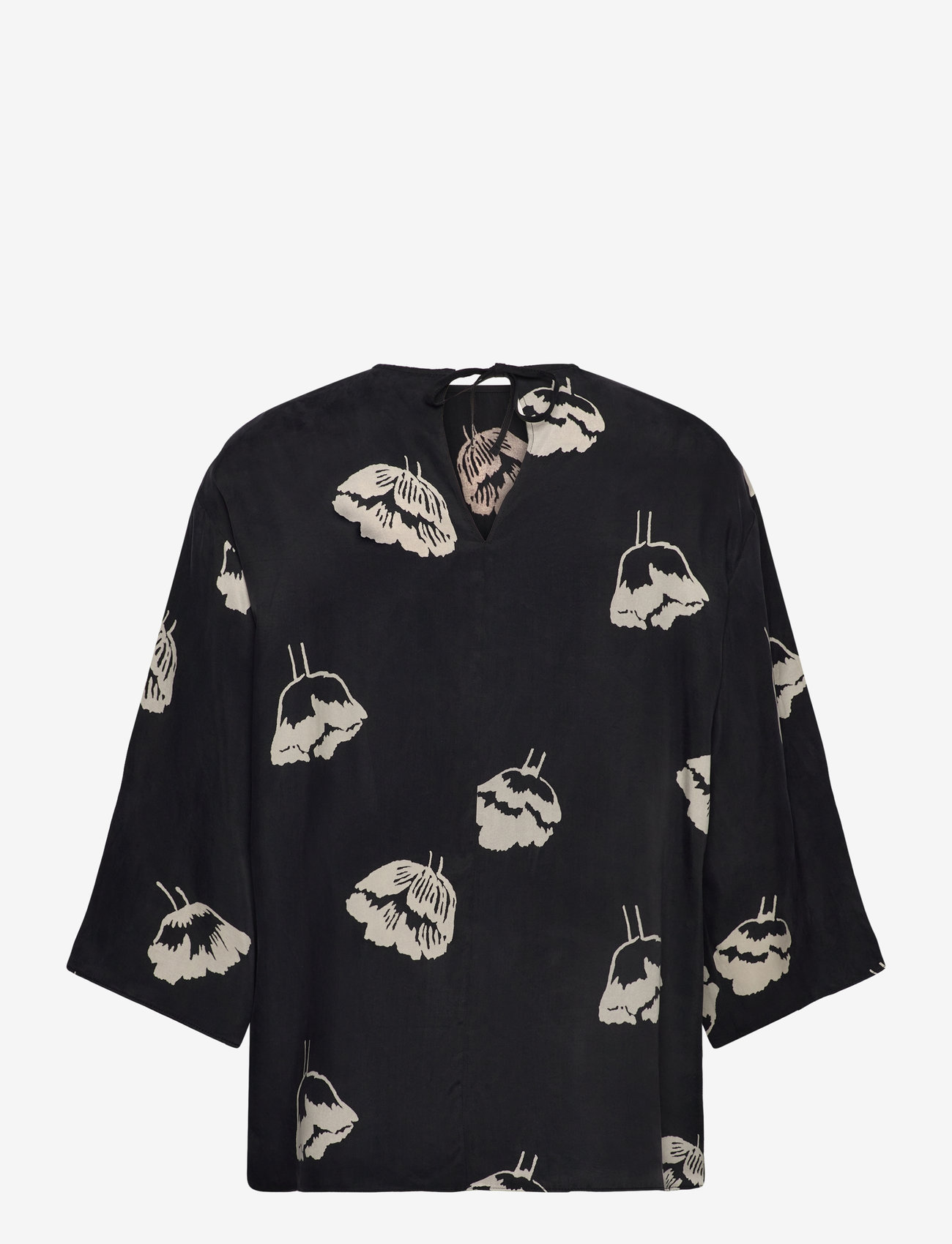Marimekko - OAJA MYSKI - langärmlige tops - black, off white - 2