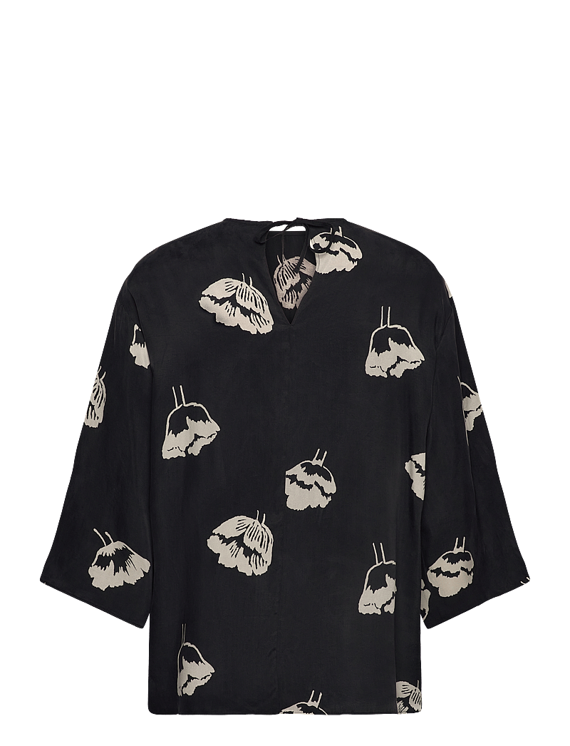 Marimekko - OAJA MYSKI - langärmlige tops - black, off white - 2