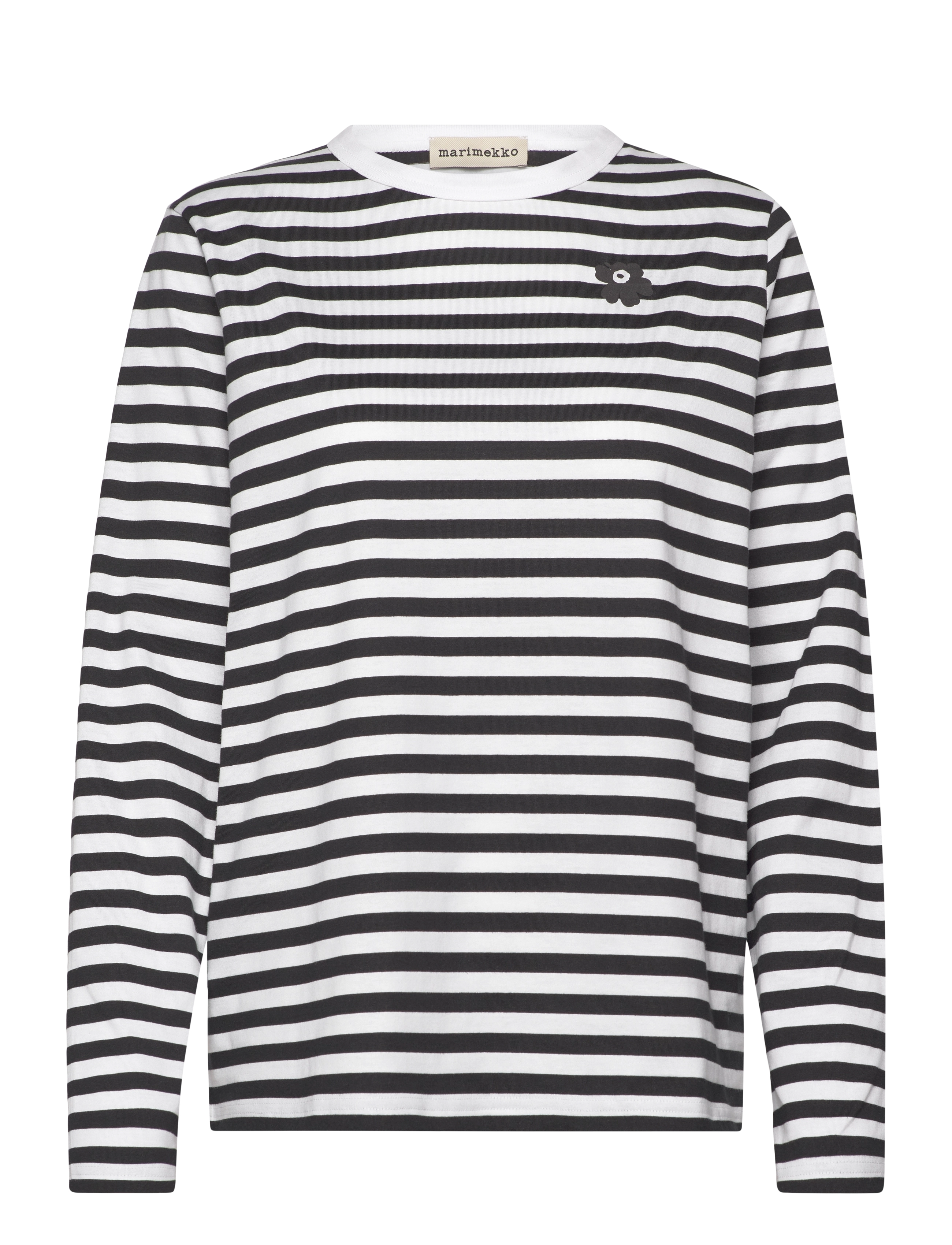 Marimekko TASARAITA UNIKKO LS - Transitional Layering - WHITE, BLACK / black