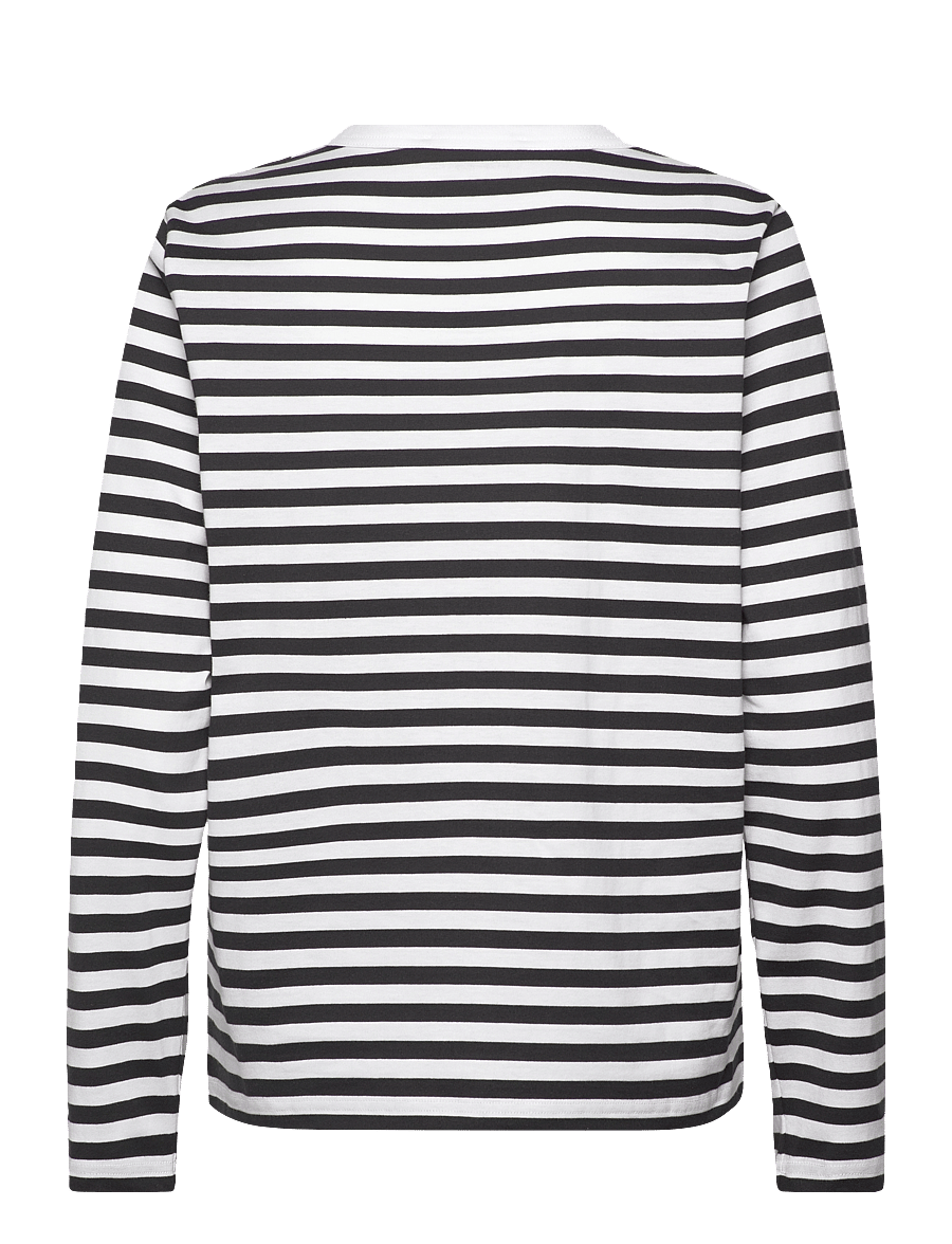Marimekko - TASARAITA UNIKKO LS - langärmlige tops - white, black - 2