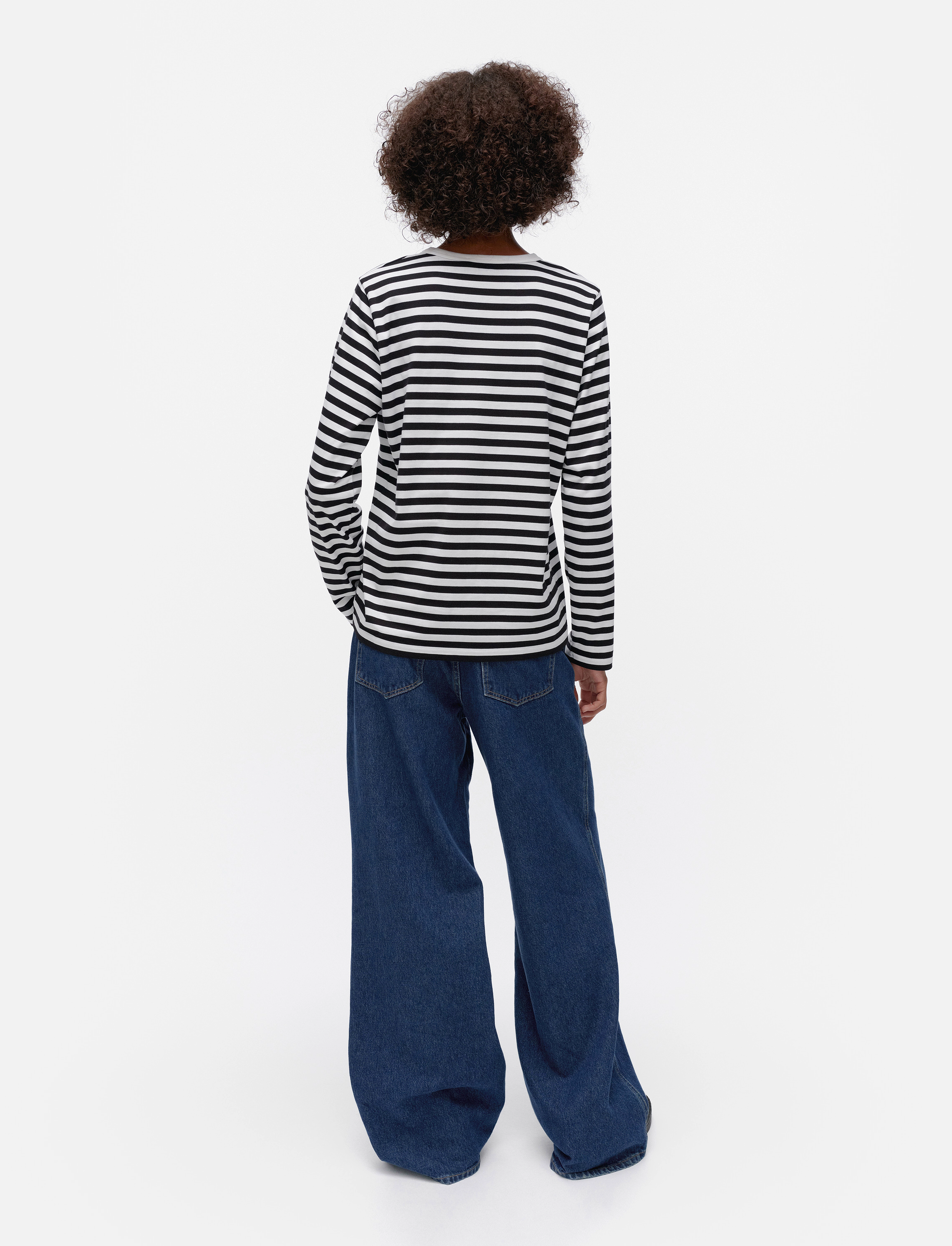 Marimekko - TASARAITA UNIKKO LS - langärmlige tops - white, black - 3