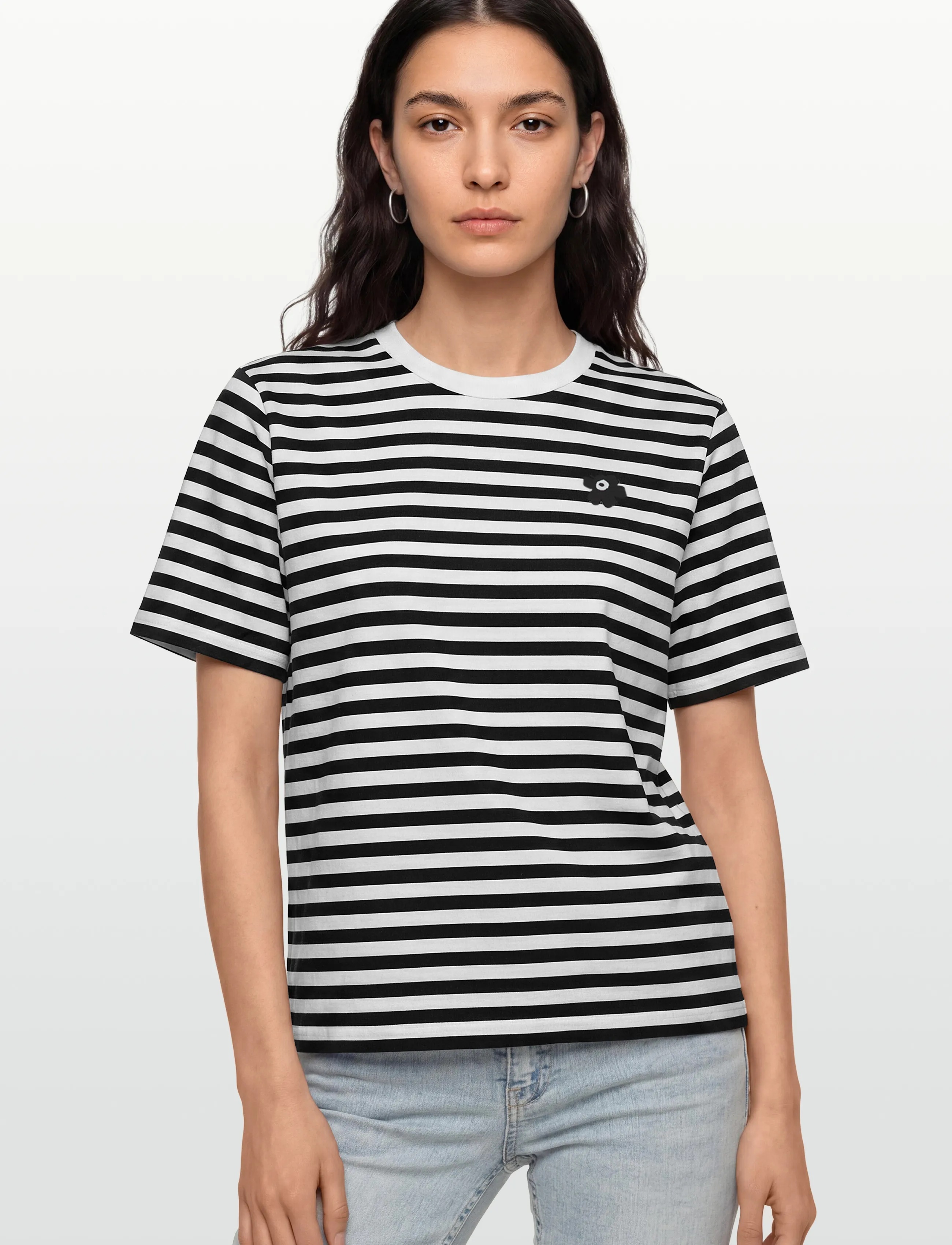 Marimekko - TASARAITA UNIKKO SS - t-särgid ja alussärgid - white, black - 3