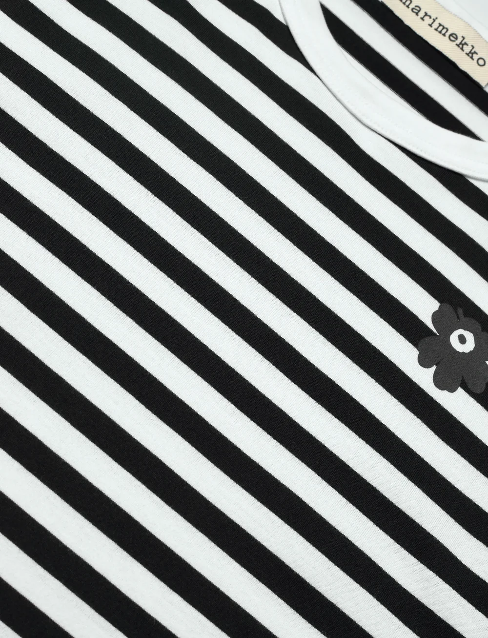 Marimekko - TASARAITA UNIKKO SS - t-shirts - white, black - 2