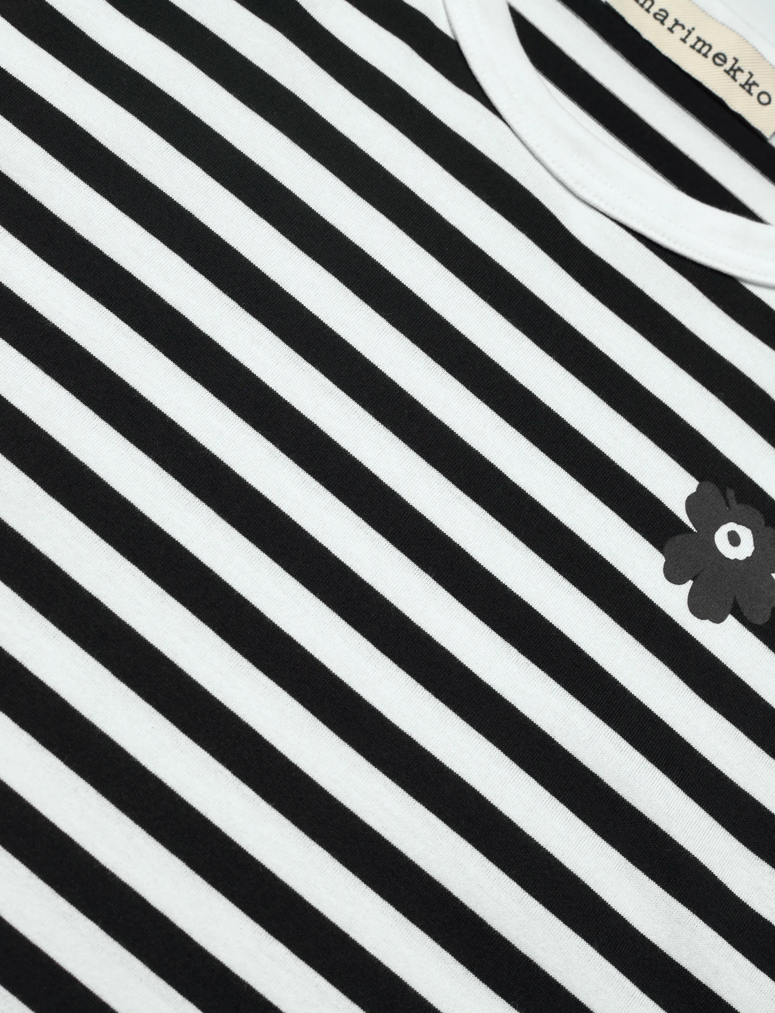 Marimekko - TASARAITA UNIKKO SS - t-shirts - white, black - 2