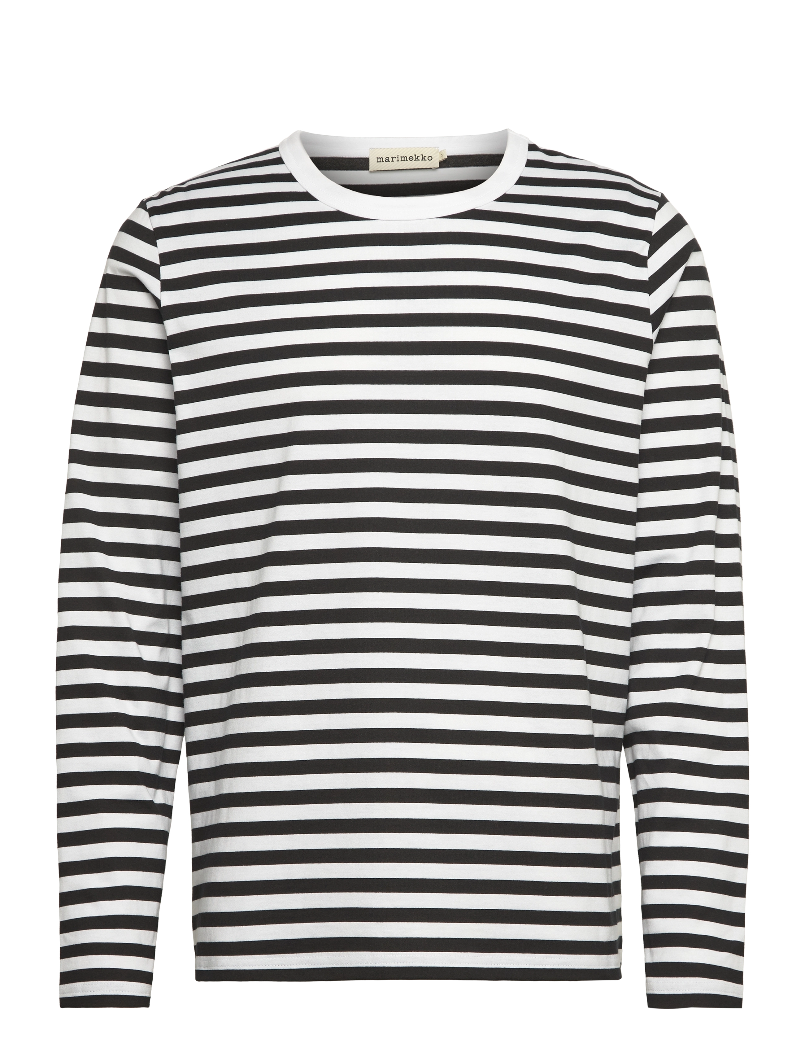 Marimekko TASARAITA UNISEX LS - Transitional Layering - WHITE, BLACK / black
