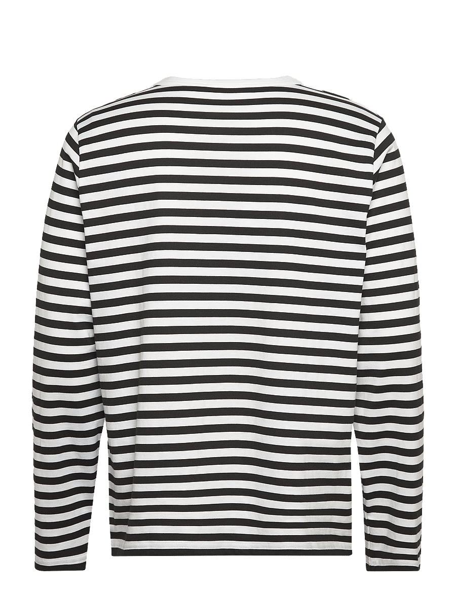 Marimekko - TASARAITA UNISEX LS - topi ar garām piedurknēm - white, black - 2