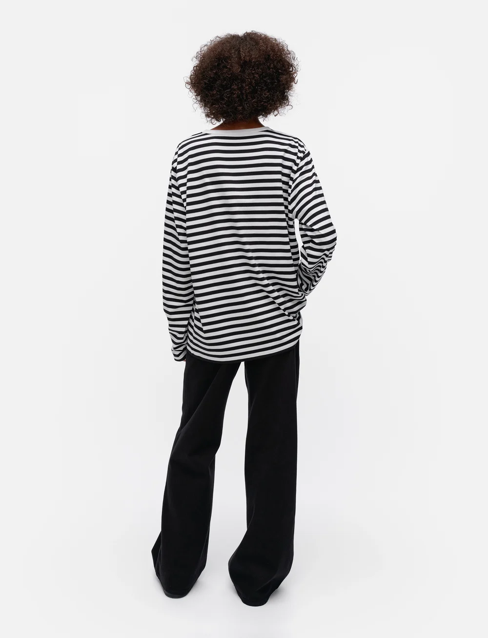 Marimekko - TASARAITA UNISEX LS - langärmlige tops - white, black - 4