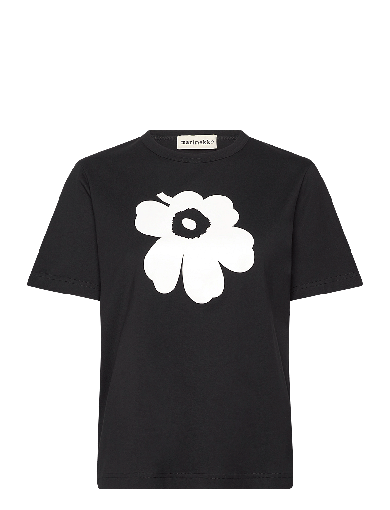 Marimekko - ERNA UNIKKO PLACEMENT - t-särgid - black, off white - 1