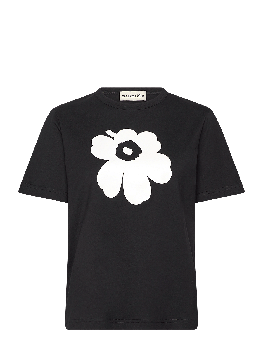 Marimekko - ERNA UNIKKO PLACEMENT - t-shirts - black, off white - 1