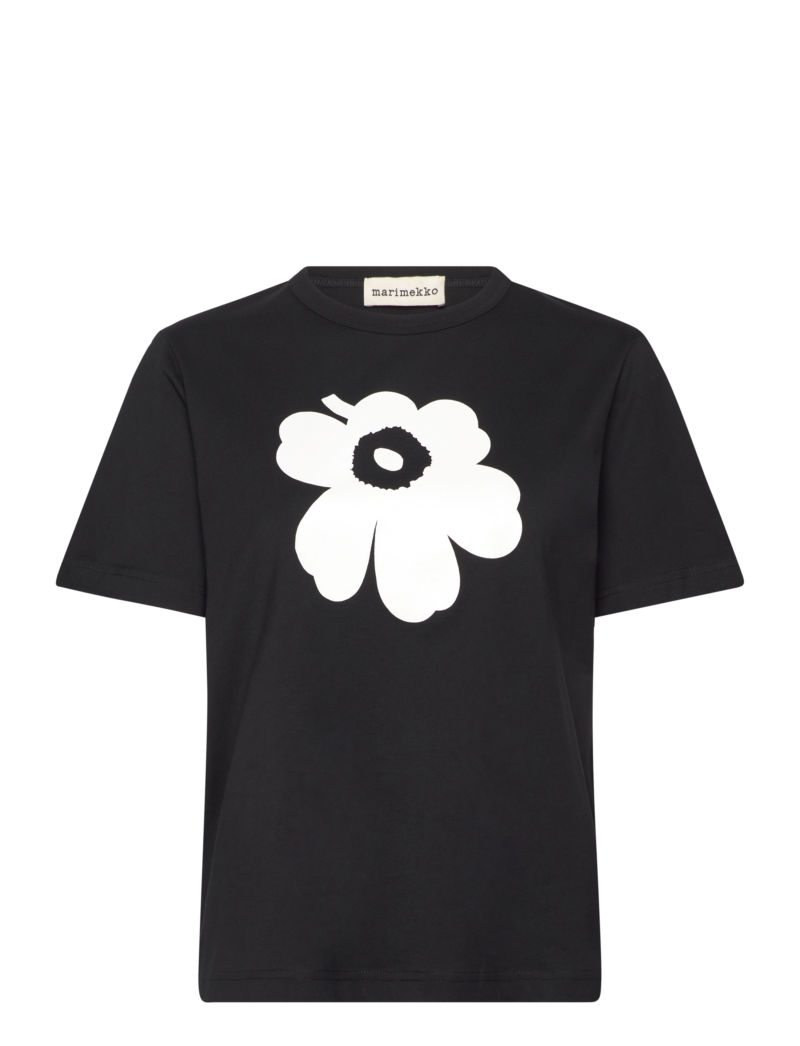 Marimekko ERNA UNIKKO PLACEMENT - T-shirts & Tops - BLACK, OFF WHITE / black