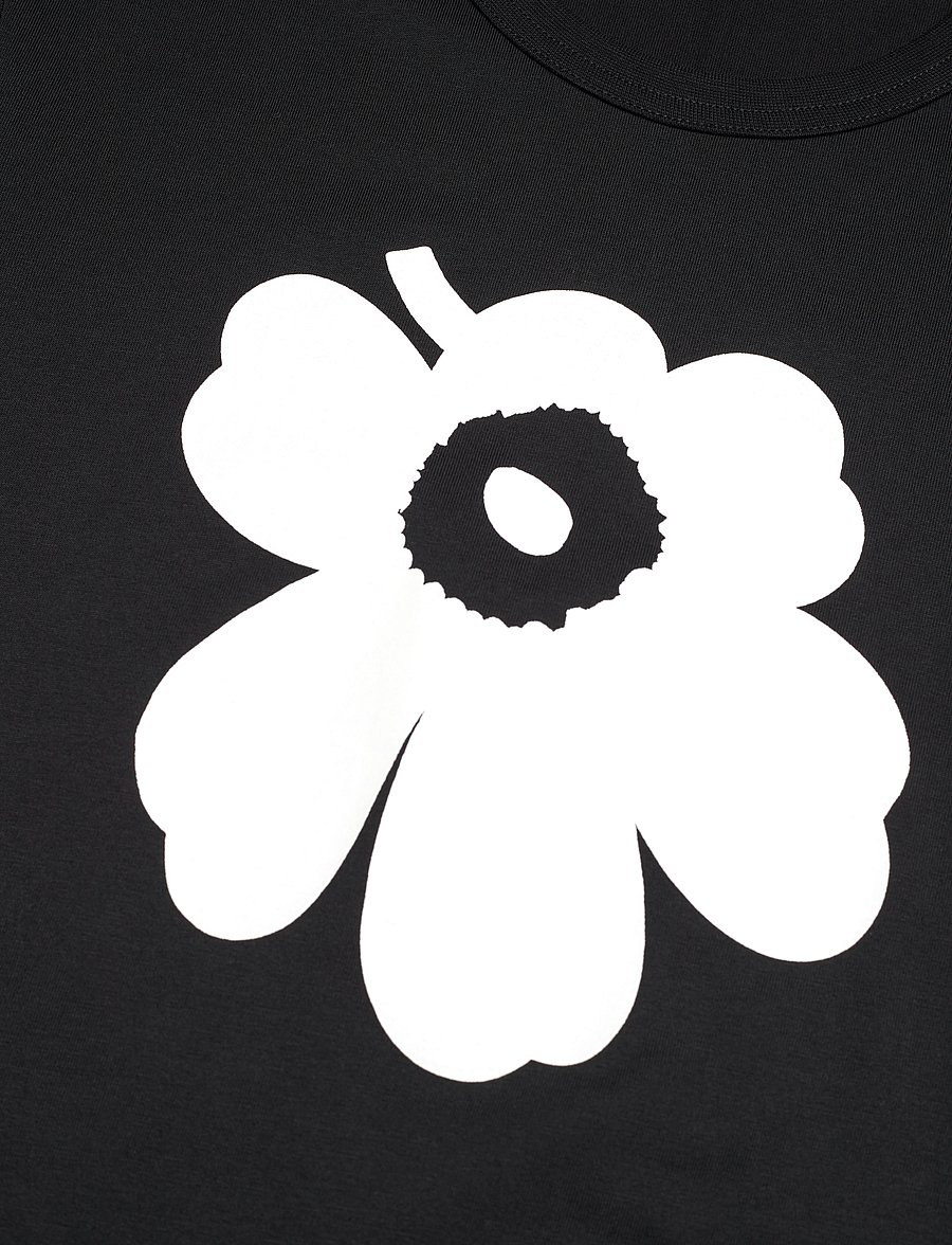 Marimekko - ERNA UNIKKO PLACEMENT - t-shirts & tops - black, off white - 3