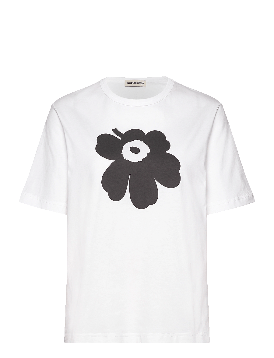 Marimekko - ERNA UNIKKO PLACEMENT - t-särgid - white, black - 1