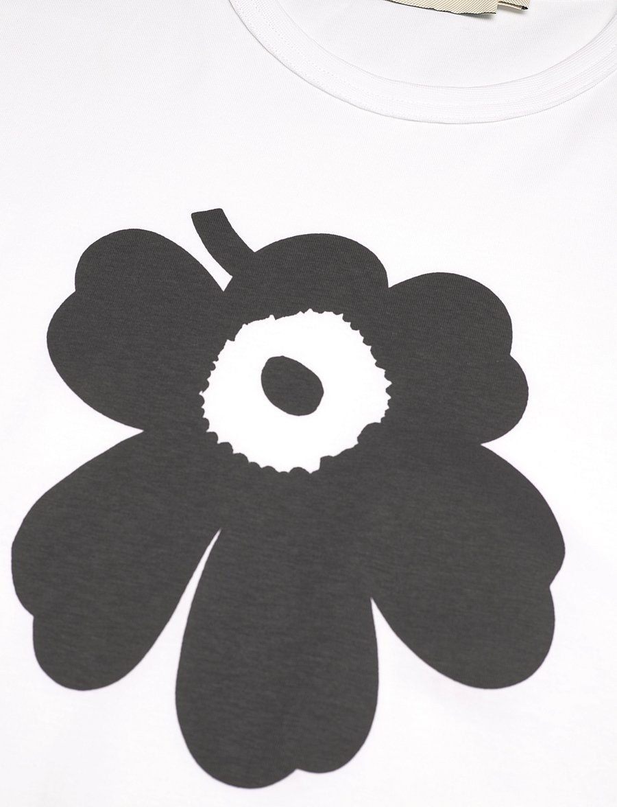 Marimekko - ERNA UNIKKO PLACEMENT - t-särgid - white, black - 3