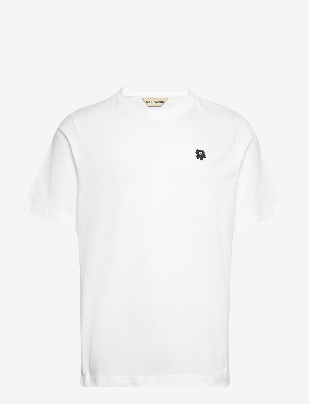 Marimekko - TORUS UNIKKO PLACEMENT - t-shirts & tops - white, black - 1