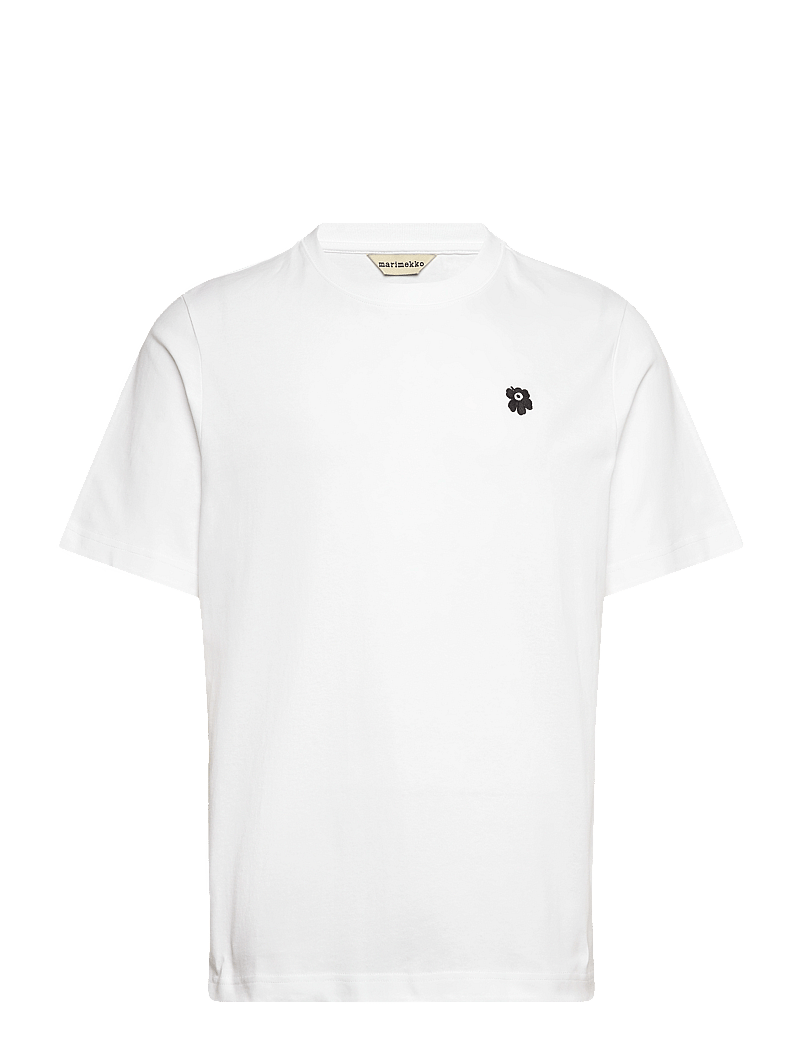 Marimekko - TORUS UNIKKO PLACEMENT - t-shirts & tops - white, black - 1