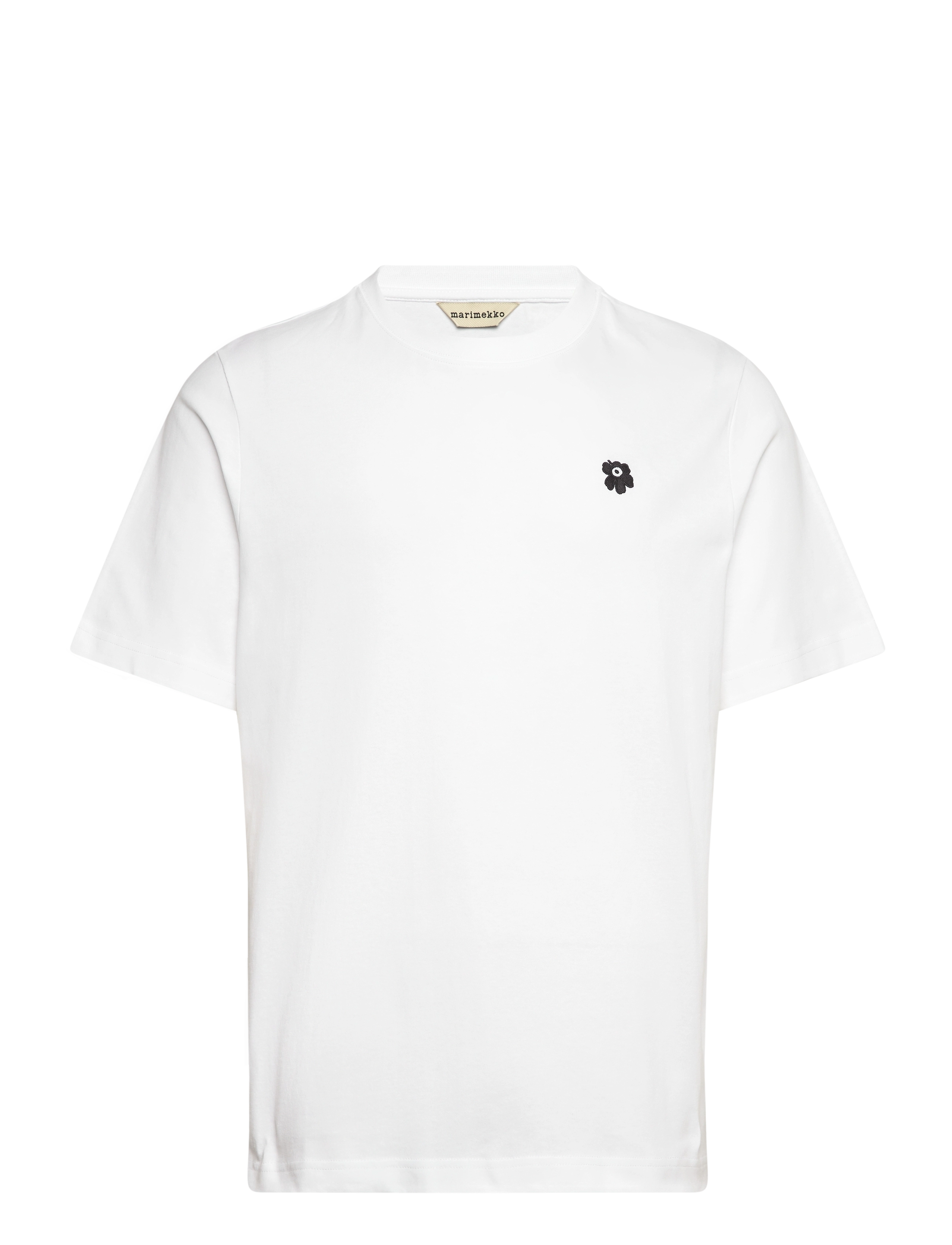 Marimekko TORUS UNIKKO PLACEMENT - T-shirts & Toppe - WHITE, BLACK / white