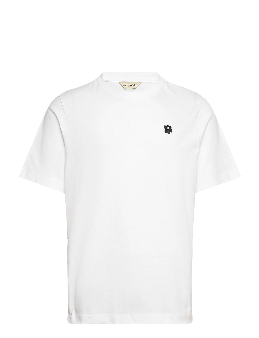 Marimekko - TORUS UNIKKO PLACEMENT - t-shirts - white, black - 1