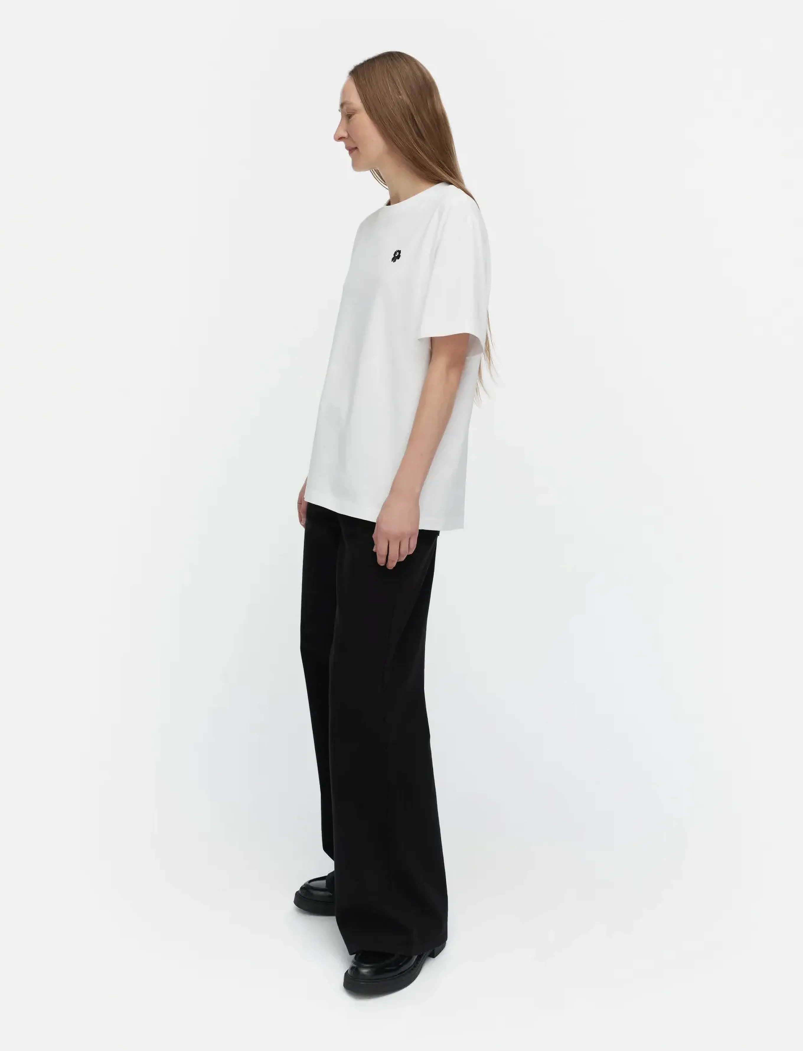 Marimekko - TORUS UNIKKO PLACEMENT - t-shirts - white, black - 4