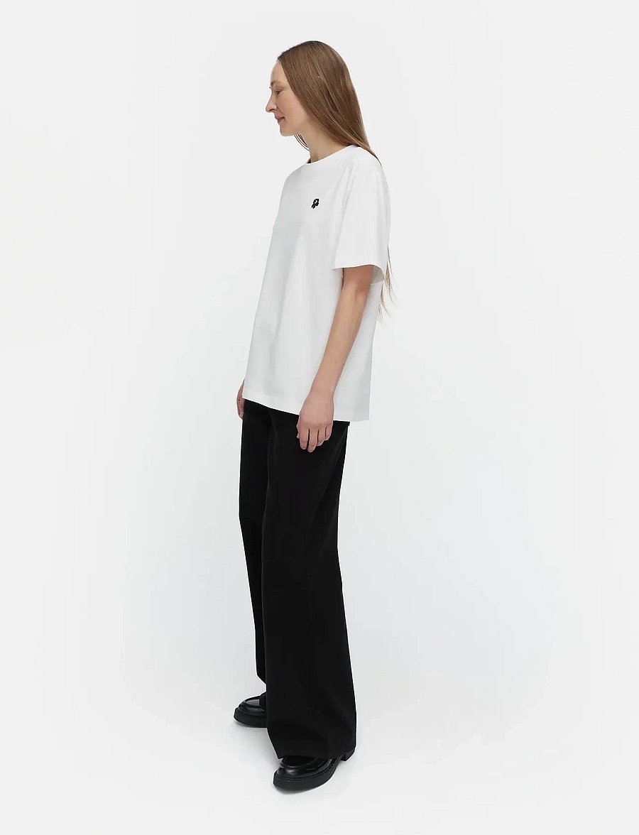 Marimekko - TORUS UNIKKO PLACEMENT - t-shirts - white, black - 4