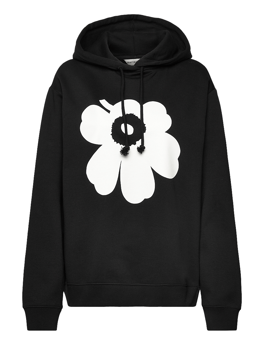 Marimekko - RUNOJA UNIKKO PLACEMENT - sweatshirts & hoodies - black, off-white - 0