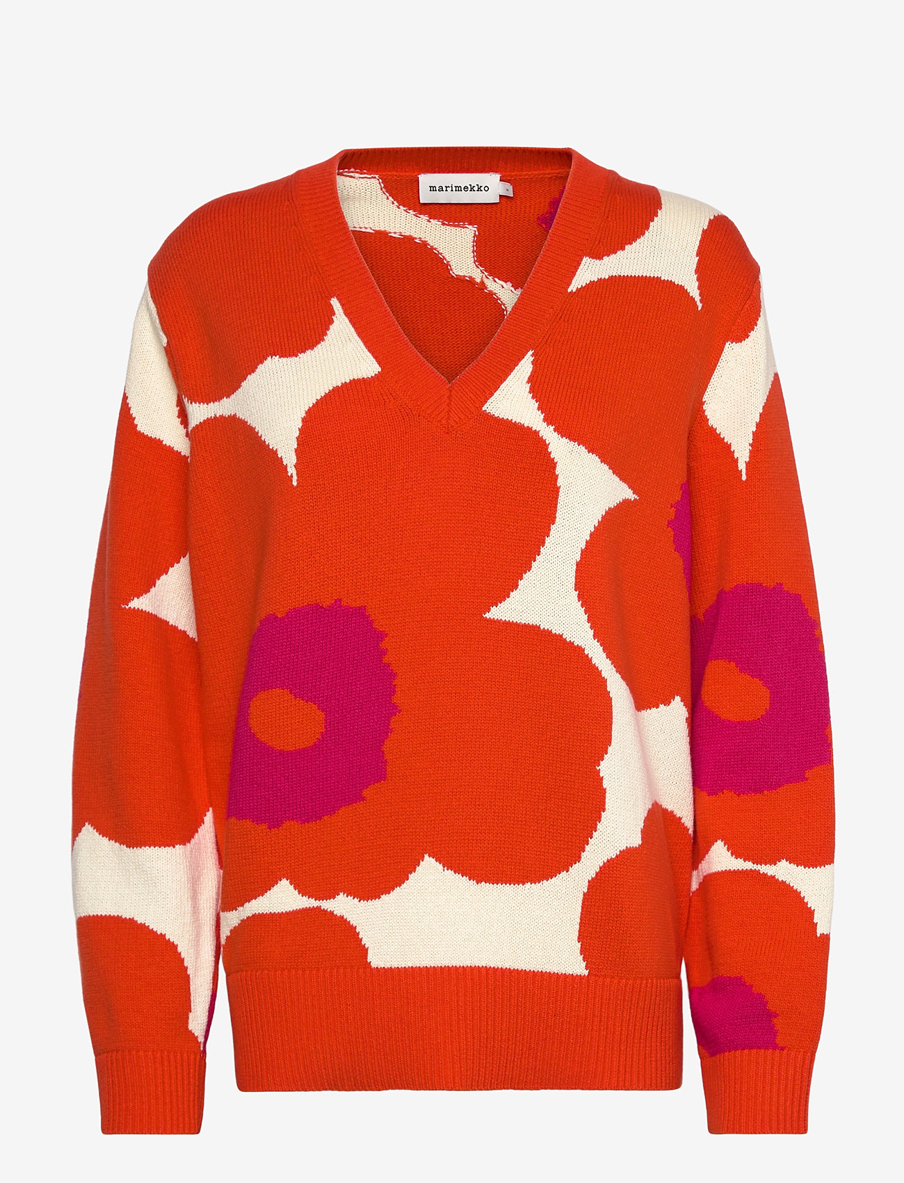 Marimekko - PÄIVÄ UNIKKO - orange, off white, fuchsia - 1