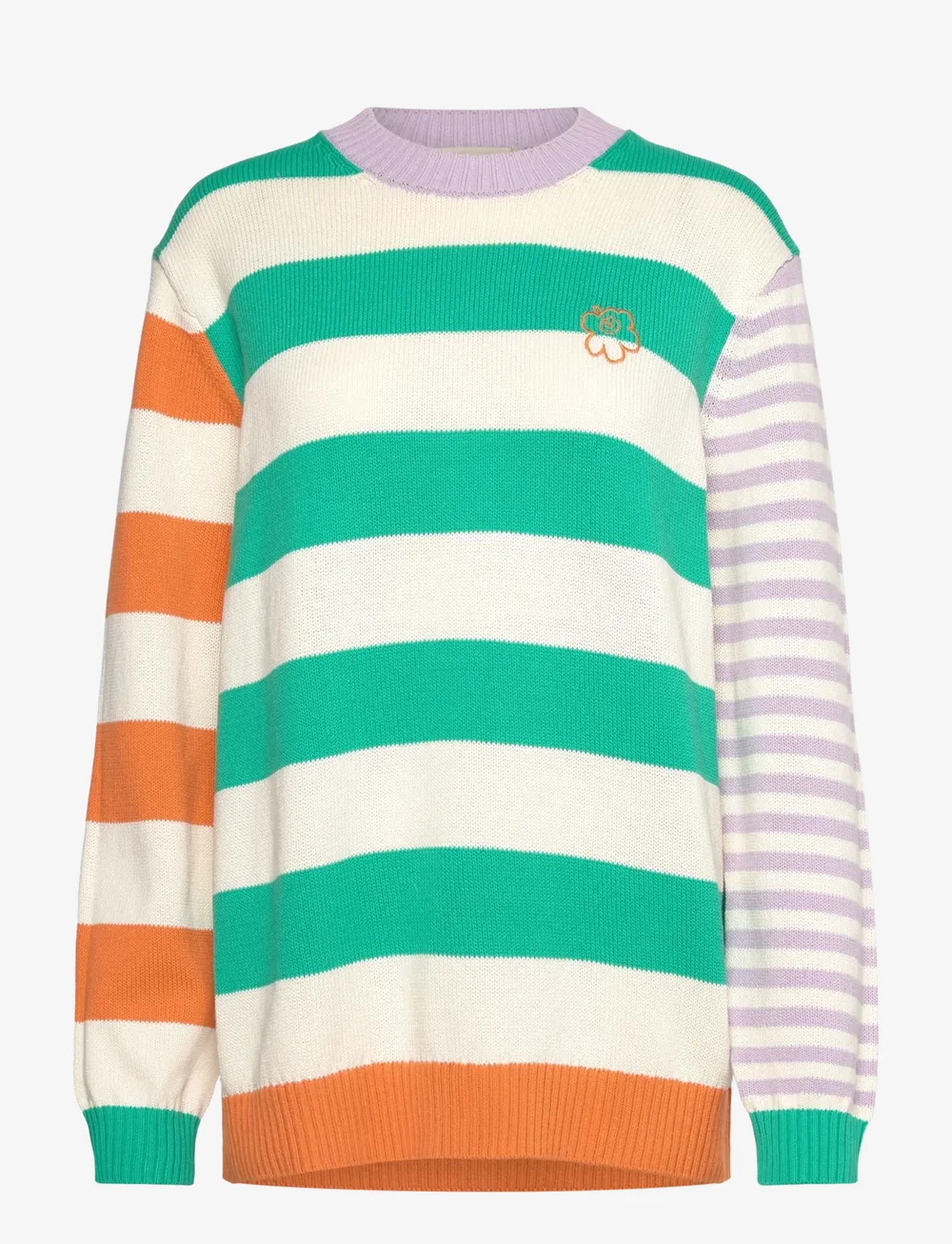 Marimekko - KESÄKOJU MAALIS PATJA - stickade tröjor - off white, green, lilac - 1