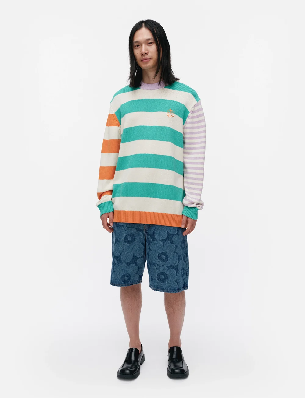 Marimekko - KESÄKOJU MAALIS PATJA - stickade tröjor - off white, green, lilac - 0