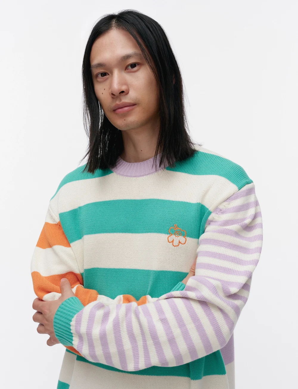 Marimekko - KESÄKOJU MAALIS PATJA - stickade tröjor - off white, green, lilac - 5