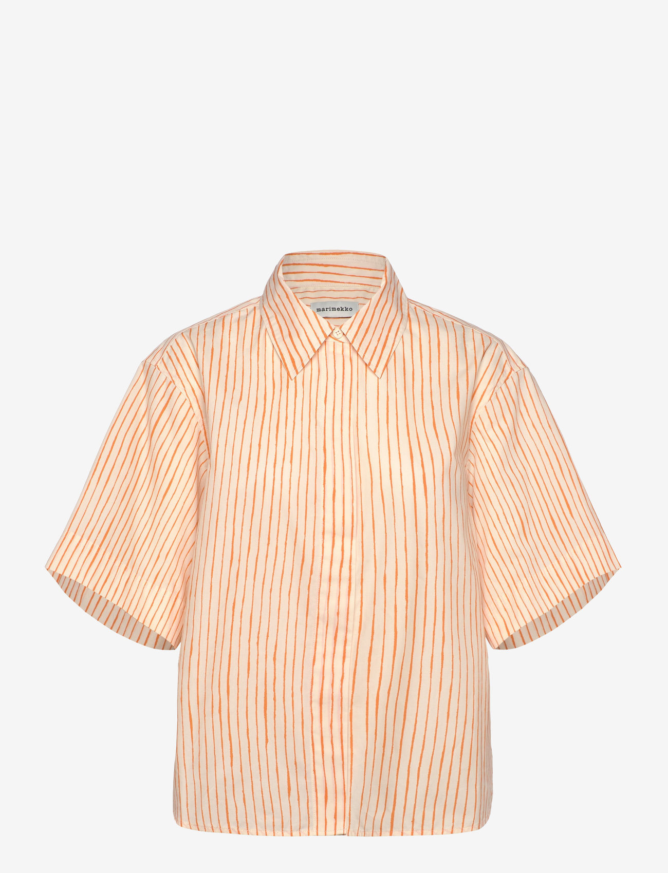 Marimekko - SINERTÄVÄ AITA - kortärmade skjortor - off white, orange - 1