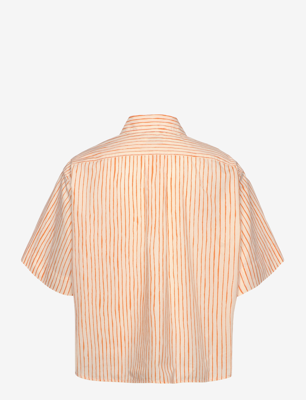 Marimekko - SINERTÄVÄ AITA - kortärmade skjortor - off white, orange - 2