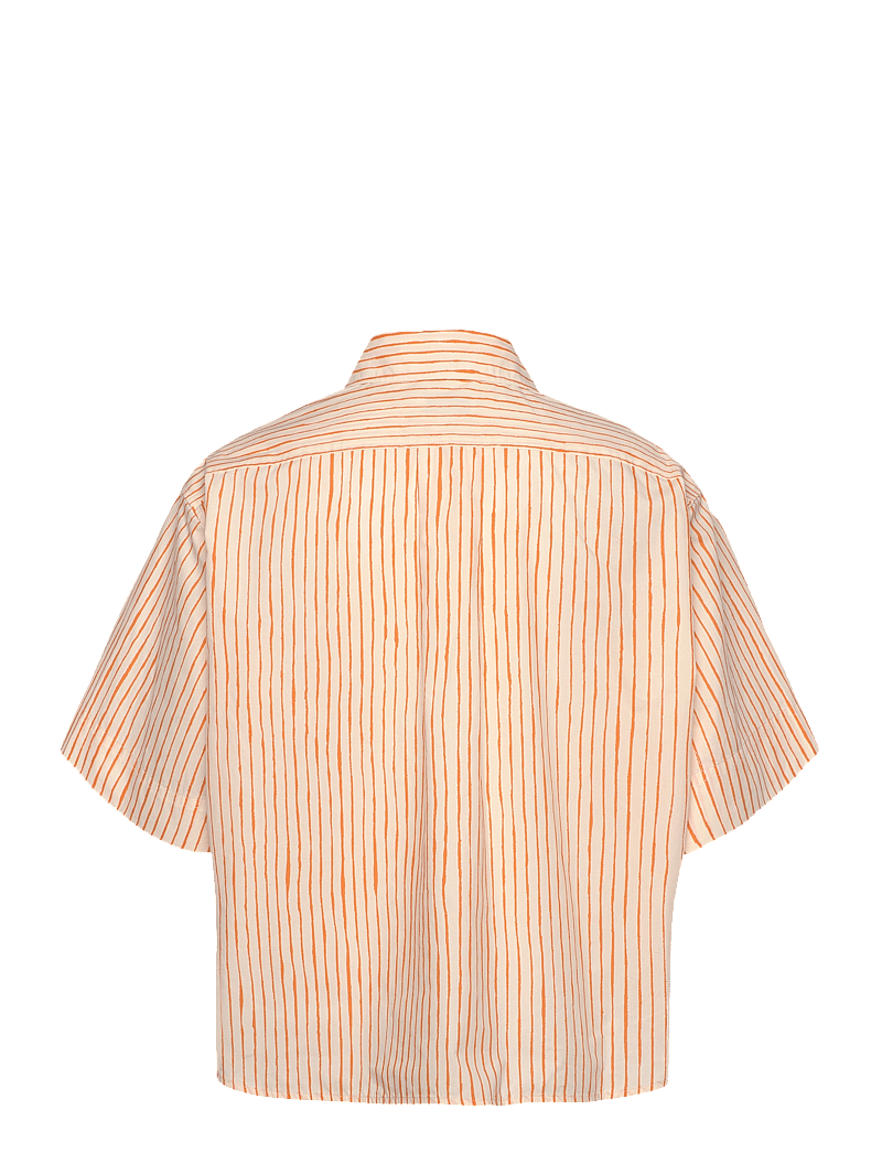 Marimekko - SINERTÄVÄ AITA - kortærmede skjorter - off white, orange - 2