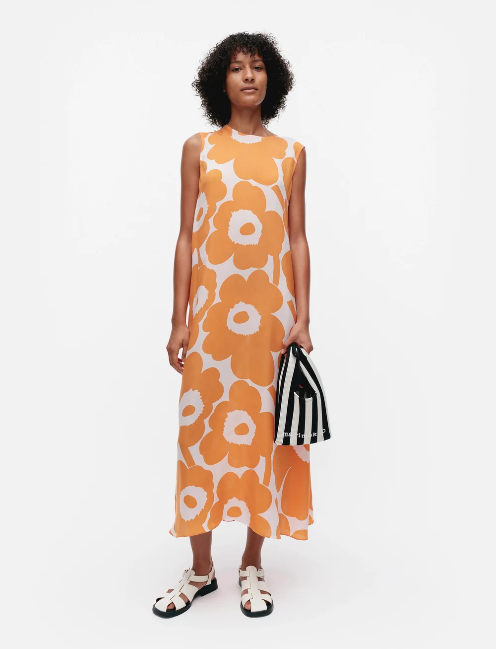 Marimekko - MIGOT UNIKKO - sommerkleider - orange, light pink, beige - 0