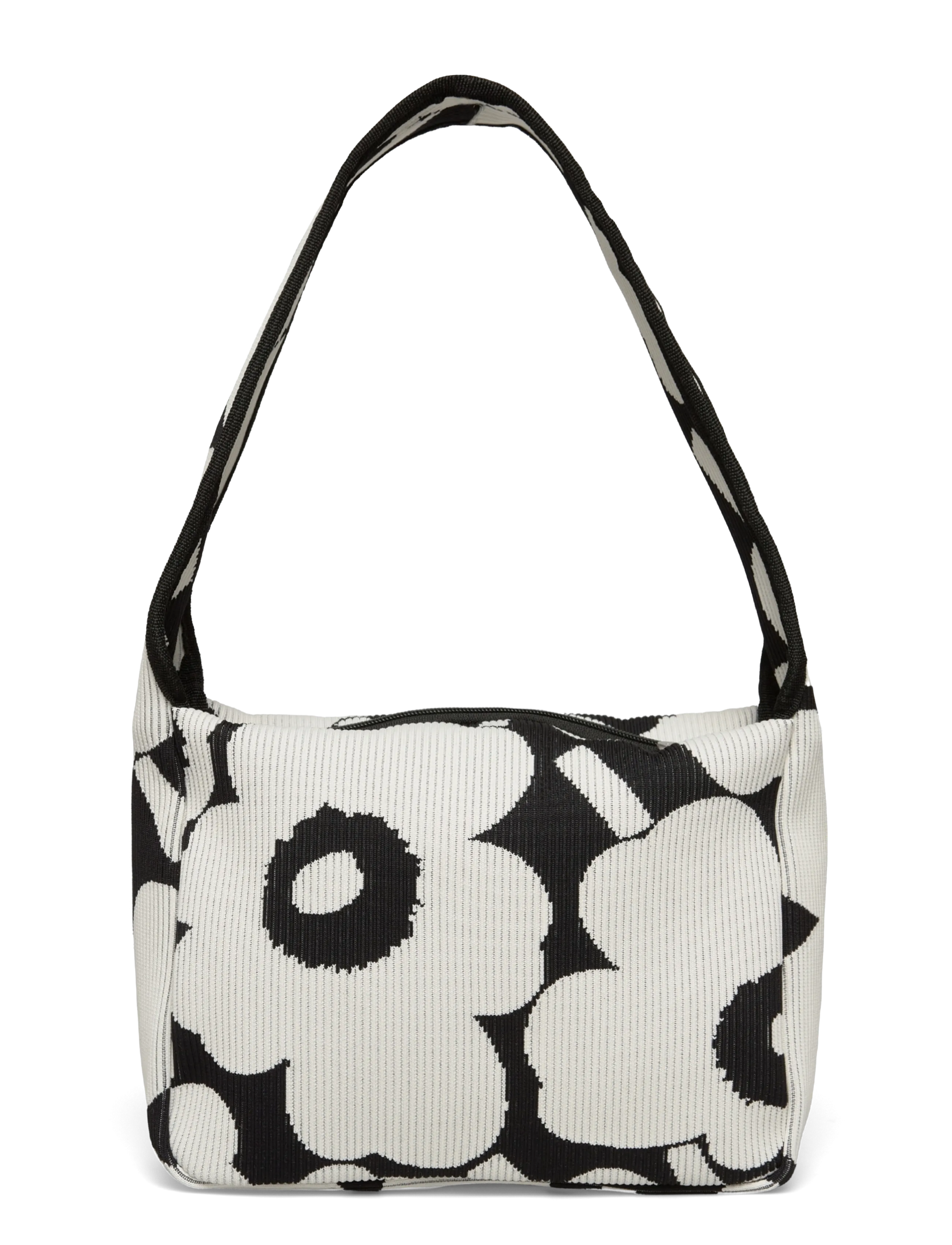 Marimekko - KNITTED SHOULDERBAG UNIKKO - shoulder bags - black, off white - 1