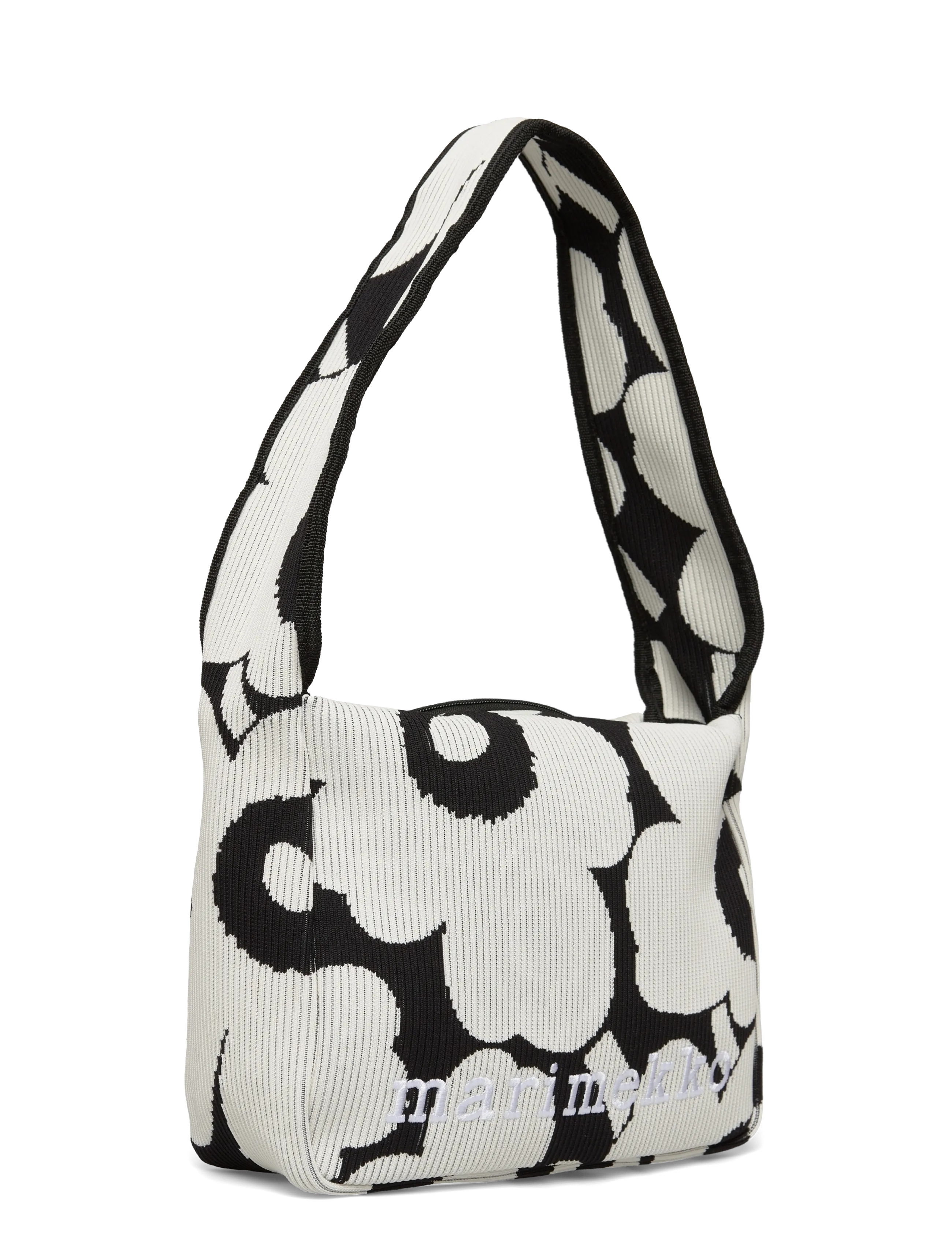 Marimekko - KNITTED SHOULDERBAG UNIKKO - shoulder bags - black, off white - 2