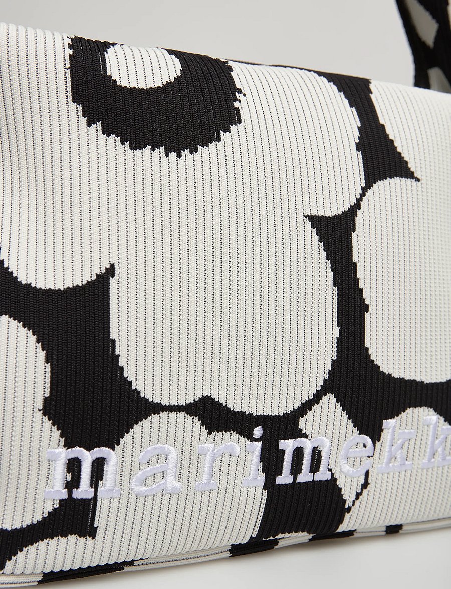 Marimekko - KNITTED SHOULDERBAG UNIKKO - modetrends - black, off white - 4