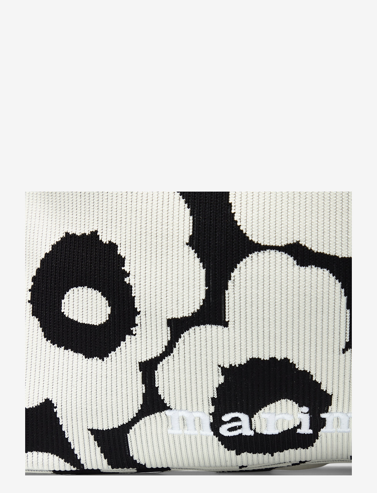 Marimekko - KNITTED BAG LARGE UNIKKO - tote bags - black, off white - 4