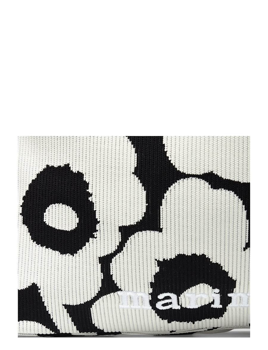 Marimekko - KNITTED BAG LARGE UNIKKO - tote bags - black, off white - 4