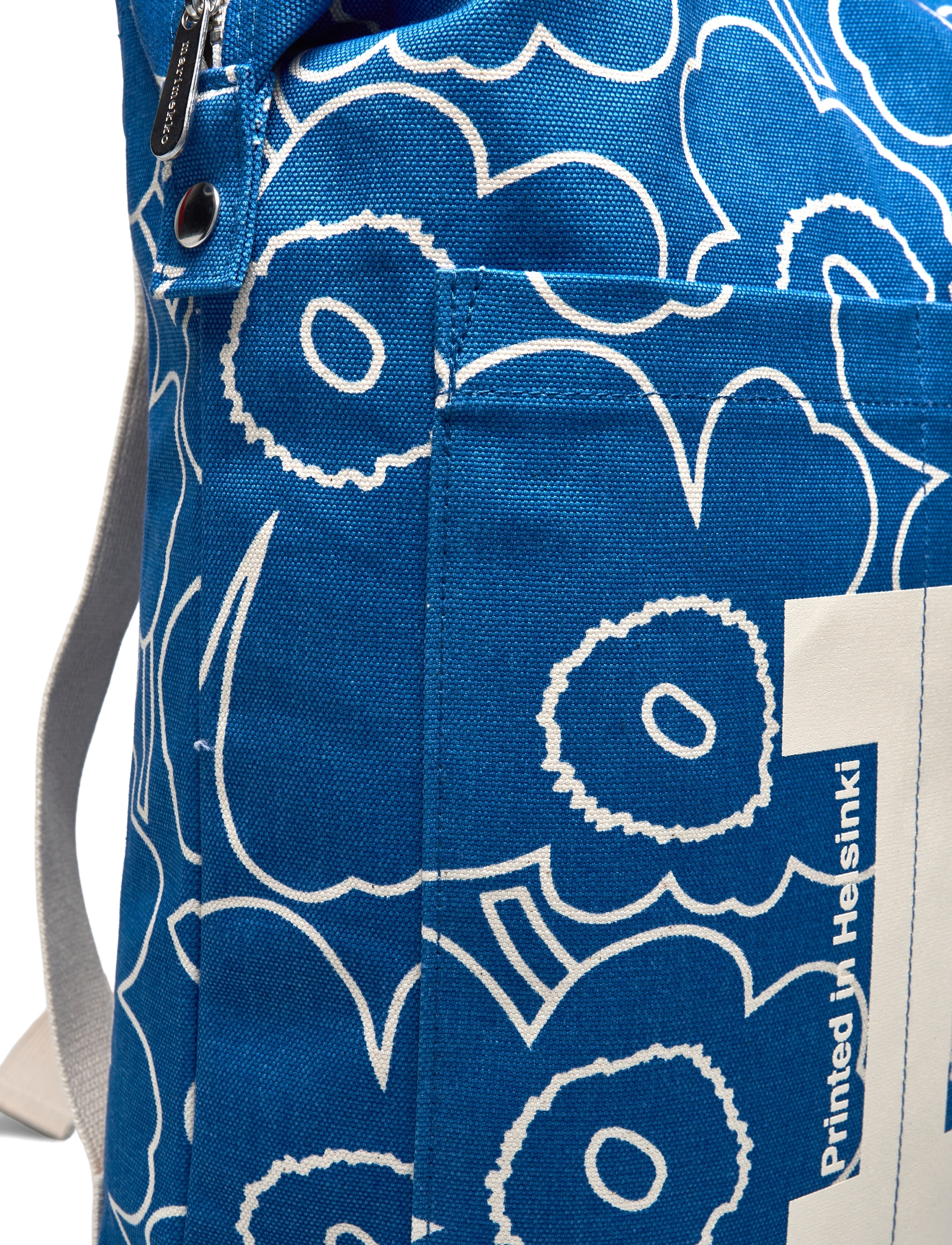 Marimekko - MONO BACKPACK PIIRTO UNIKKO - blue, off white - 4
