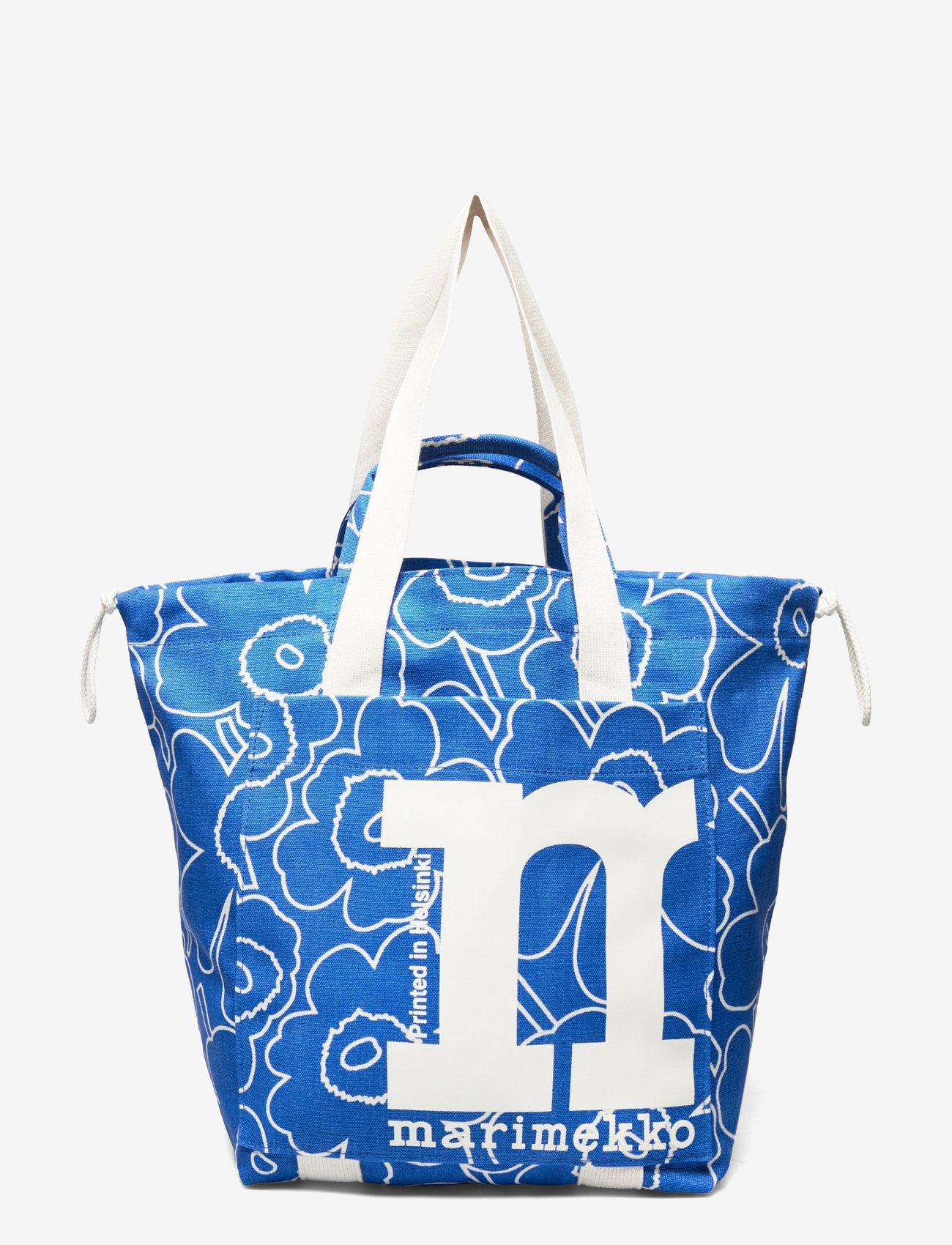 Marimekko - MONO CITY TOTE PIIRTO UNIKKO - tote bags - blue, off white - 1
