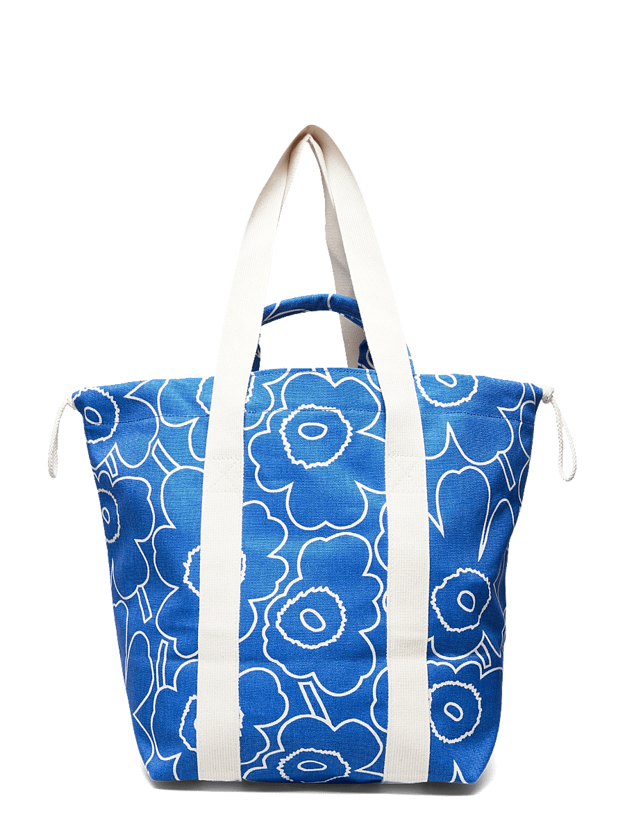 Marimekko - MONO CITY TOTE PIIRTO UNIKKO - tote bags - blue, off white - 2